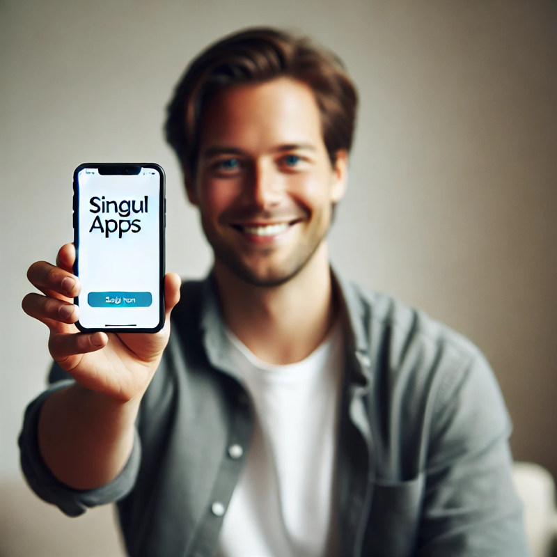 Persona con telefono en la mano